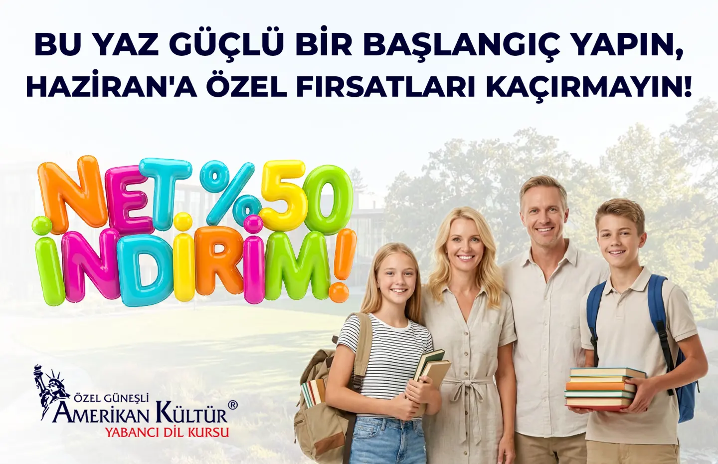 Haziran'a Özel Fırsatları Kaçırmayın! Net %50 İndirim!